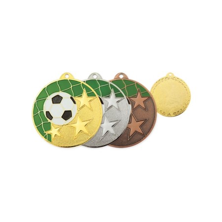 Medal "Football", D = 50 mm, thickness 1.5 mm, bronze color