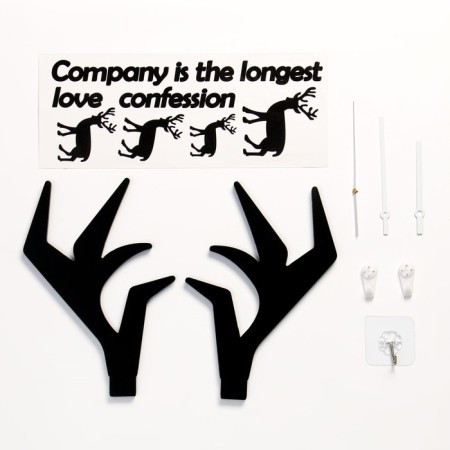 Wall clock, series: pendulum, "hunter", smooth move, 64x78 cm-3