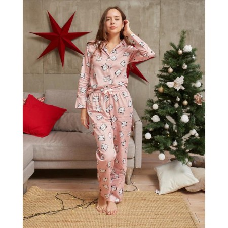 Pajamas (trousers, jacket) KAFTAN "cats", p. 48-50-12