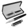 Gift handle, ballpoint "classics", in the leatherette case, black-silver
