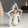 Souvenir Polystone Suspension "Angel on the Star" Silver Wings 4.5x11x11 cm