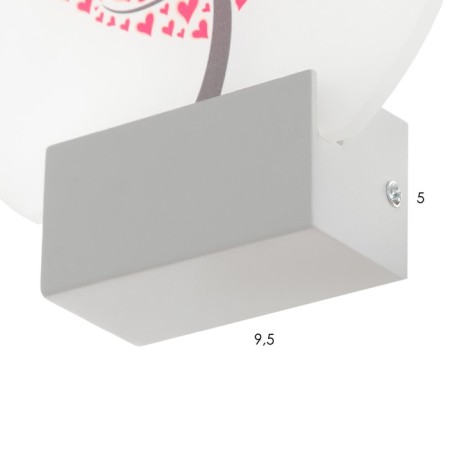 Sconces "Tree of Love" LED 6W 4000k white 19.5x6x19.5 cm-5