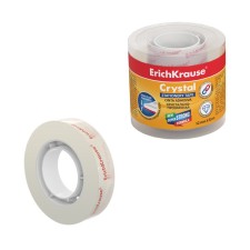 The adhesive tape is stationery, 12 mm x 33 meters, Erichkrause Crystal, super -transparent, in film, price per 1pc.