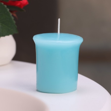 Aromatic candle "Turquose Sky", turquoise sky, set 5x4.5 cm, 3 pcs-1