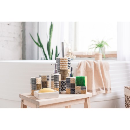 A set of accessories for the bathroom "Geometry", 6 items (soap dish, 2 dispensers for soap, 2 glasses, ruff)-2