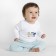 Children's sliders with cuffs "Gorosynka", height 80 cm, blue color