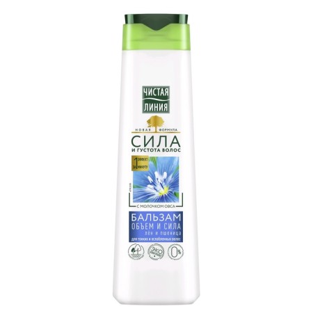 Hair balm is a clean line “Volume and strength”, wheat and linen, 380 ml