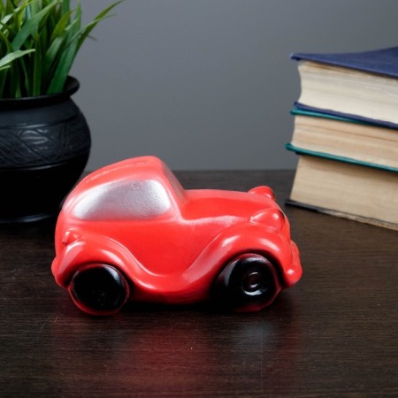 Piggy bank "car" red, 13x8cm-4
