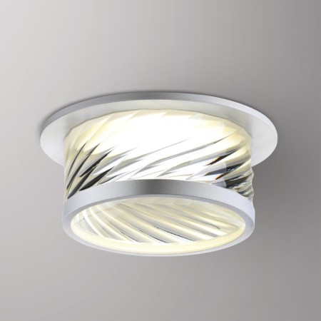 Lamp built -in Novotech. GEM, 9W, GU10, 58x98x98 mm, white color