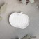 Porcelain dish Magistro "Pumpkin", D = 11.2 cm, white color