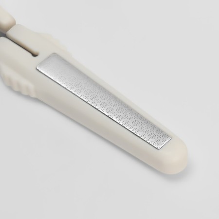 Scissors are manicure, with a cap-drop, straight, 9.6 cm, silver/gray color-4