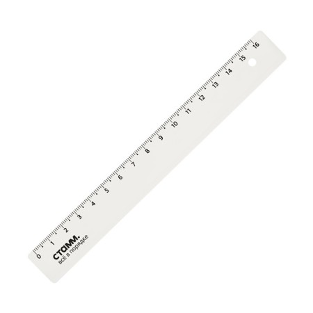 Ruler 16 cm Istanm, transparent