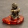 Sur Angel Suscent Survenger, brass, amber, 3.8x1.5x1.5 cm