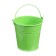 Bucket of decorative, average: height 8 cm, diameter 8 cm, green