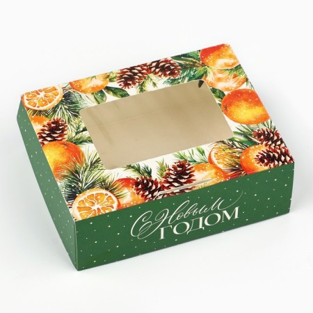 Folding box "New Year's botanist", 10 x 8 x 3.5 cm, New Year-1