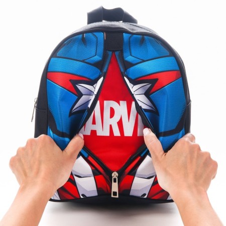 Children's backpack on lightning, 23 cm x 10 cm x 27 cm "Captain America", Avengers-1