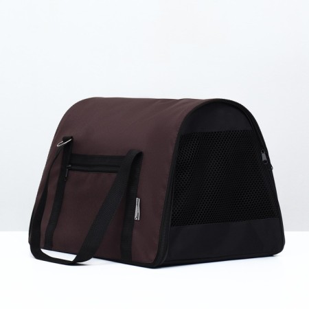 Flip-frequency bag, size m, 43 x 27 x 30 cm, brown-2