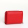 Women's wallet on magnet, red color
