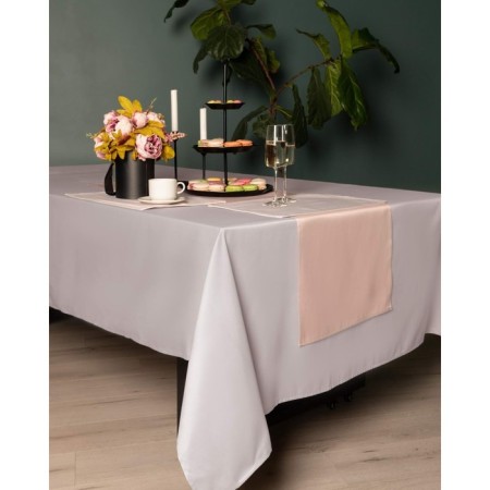 Tablecloth, size 140x180 cm, powder color