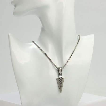 Unisex "Blade" with a pattern, color black silver, 60 cm-4