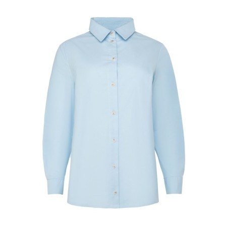 Women's shirt minku: classic color Blue, size 44-4