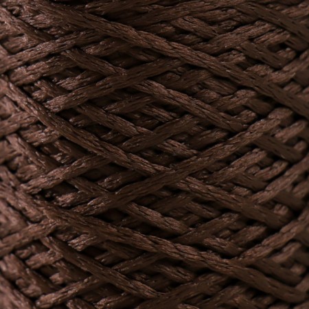 Knitting cord 100% polyester 1mm 200m/75 ± 10g (11-chocolate)-2