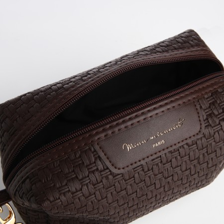 Lightning cosmetic bag, brown color-2