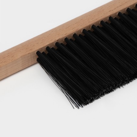 Brush - technical flush, 29 × 2.5 × 1.6 cm, three -row, 39 bundles, beech, synthetic fiber black-1