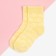 Socks for girls Terry Kaftan "Smiley", size 18-20 cm, color yellow color