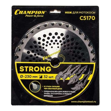 CHAMPION STRONG C5170 trimmer knife, with hard alloy teeth, 32 teeth, 230x25.4 mm 1071928-1