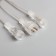 Garland "icicles rhyflated" 2.5 × 0.42 m, IP65, transparent thread, 288 LED, white glow with a drain effect, 12 V effect