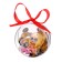New Year's ball "Surprise toy", on a tape, with a doll