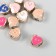 Beads for creativity plastic "heart with a curl" mix 10 pcs 1.1x0.8x1 cm