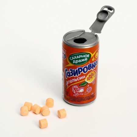 Dragee "soda" sugar in jars of assortment, 4 g-5