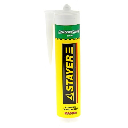 Silicone sealant Stayer Master, neutral, white, 260 ml