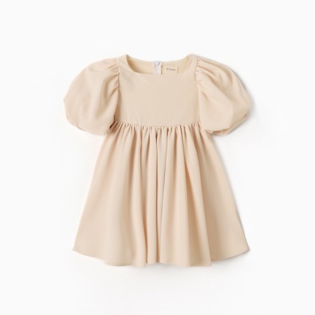 Платье для девочки, MINAKU :Party Dress, цвет молочный, рост 128 см-13