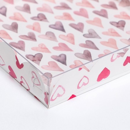 Cookie box, "love" 15 x 15 x 3-1