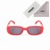 Sunglasses "OneSun", UV 400, pipe 14 cm, width 14.5 cm, lens 4 x 6.5 cm, red