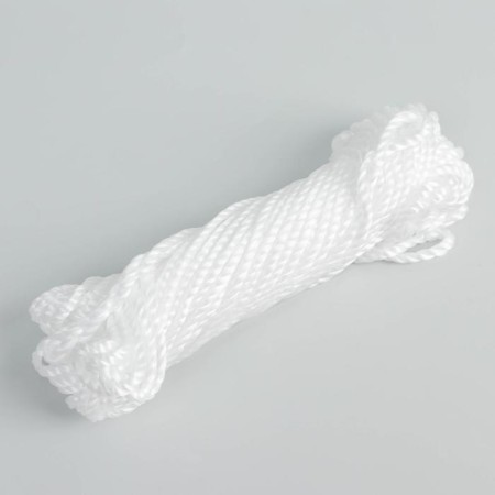Cord twisted 3-yard pp, d = 5 mm, 20 m, white color-1