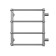 Water heated towel rail Domoterm "Stefano" P4, 400x500 mm, chrome