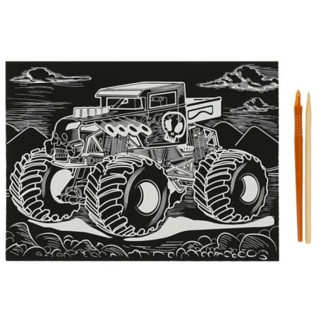 Silver engraving "Monster" 18 × 24 cm-1