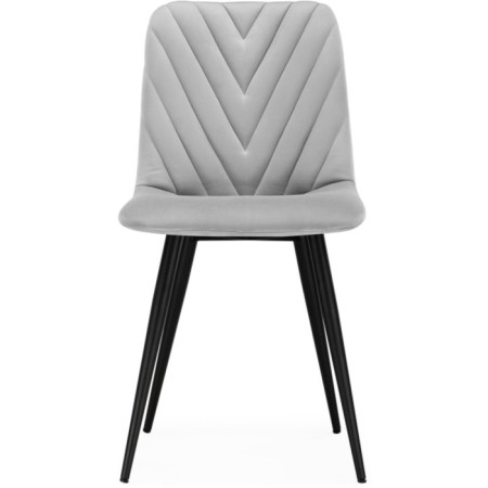 STULL OF A METALLARCASA RALF Metal/Velor, Black/Light gray 44x53x83 cm-1