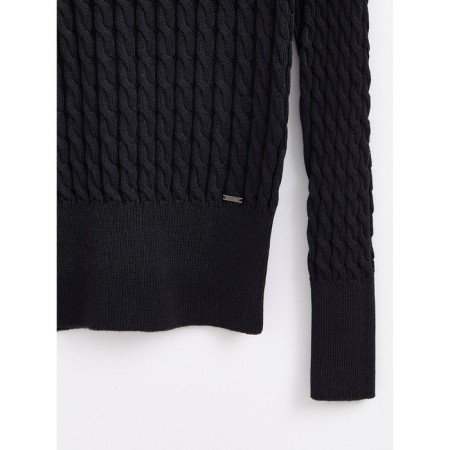 Female jumper with a neckline on the back of Conte Elegant, size XS, color Black-2