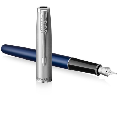 Fright pen Parker Sonnet Sand Blasted Metal & Blue Lacquer, 0.8mm, Chern, under/UP 2146747-1
