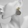 Earrings metal "shell" skirt, color gold