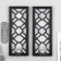 Climber Plastic, glass for 1 candle "Mirror rhombuses" NR 2 pcs D-4 cm black 8x12x30.5 cm 90688