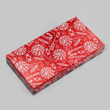 Cookie box, confectionery packaging, "magic mngtions", 10.5 x 20 x 3 cm, new year