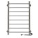 The electric heated towel “Sanprise” Aurora P8, 500x800 mm, left, chrome