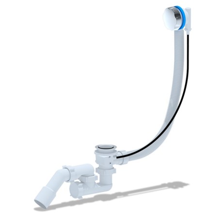 Siphon for the bathtub "Ani Plast" EM421, 520 mm, autosliv, adjustable, chromium color