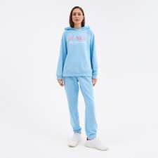 Костюм женский (толстовка и брюки) MIST Be nice, р. 48-50, голубой
